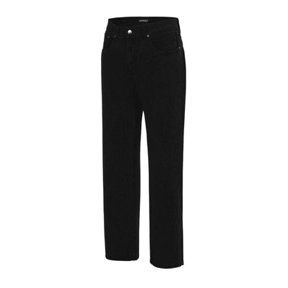 Black - Side - Firetrap Mens Denim Jeans