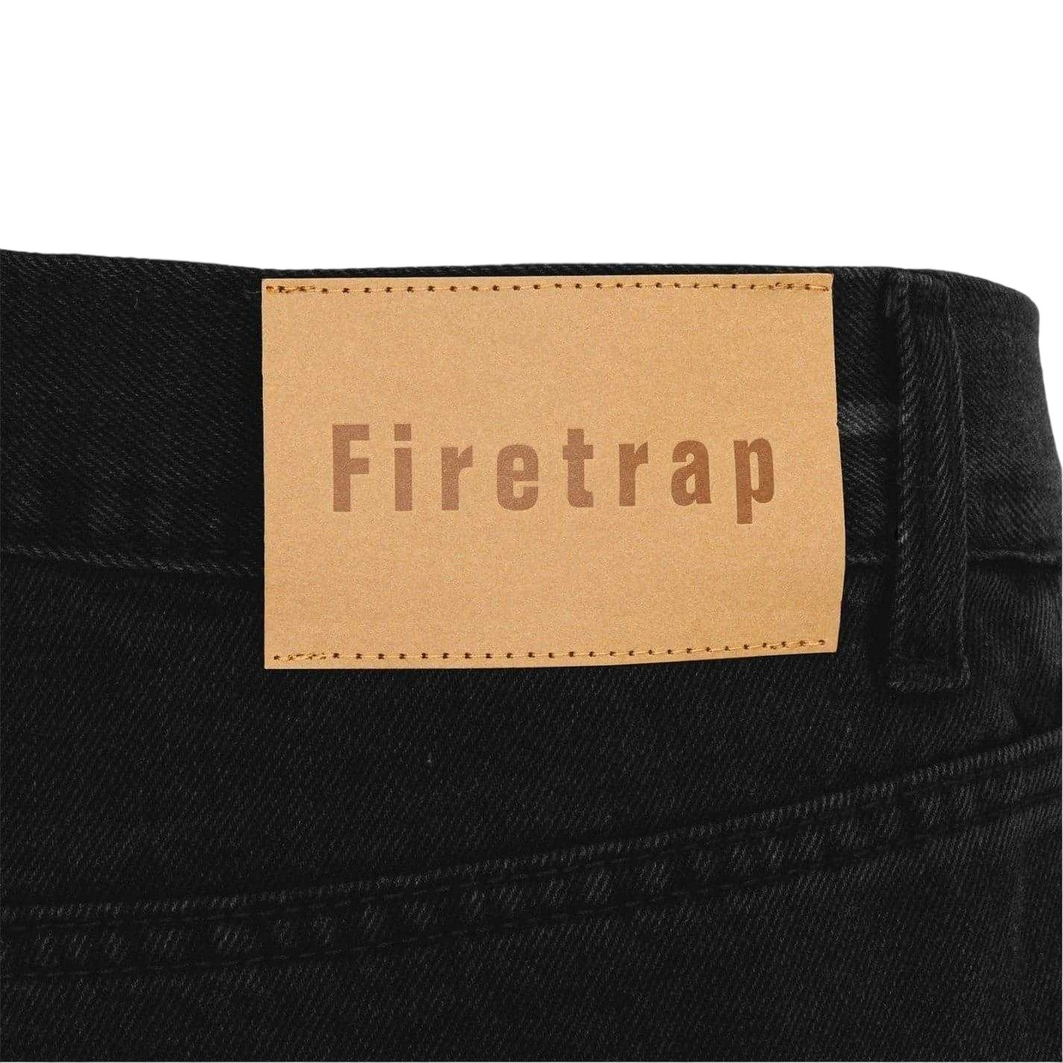 Black - Pack Shot - Firetrap Mens Denim Jeans