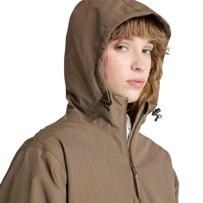 Brown - Side - Timberland Womens-Ladies Winnick Waterproof Parka