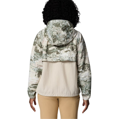 Safari Camo - Back - Columbia Womens-Ladies Spire V Windbreaker
