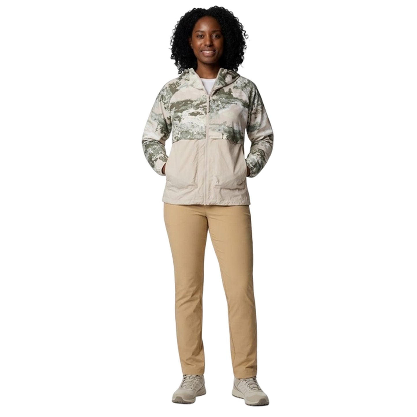 Safari Camo - Lifestyle - Columbia Womens-Ladies Spire V Windbreaker