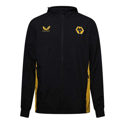 Caviar-Old Gold - Front - Castore Mens Wolverhampton Wanderers FC Jacket