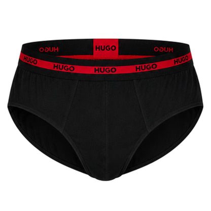 Red - Pack Shot - Hugo Mens Stretch Briefs (Pack of 3)