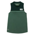 Green - Front - Lacoste Womens-Ladies Contrast Cotton Stretch Sport Tank Top