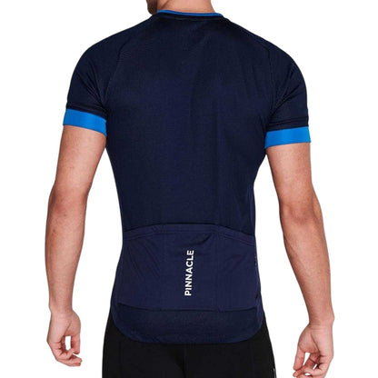 Navy - Lifestyle - Pinnacle Mens Race Short-Sleeved Cycling Jersey