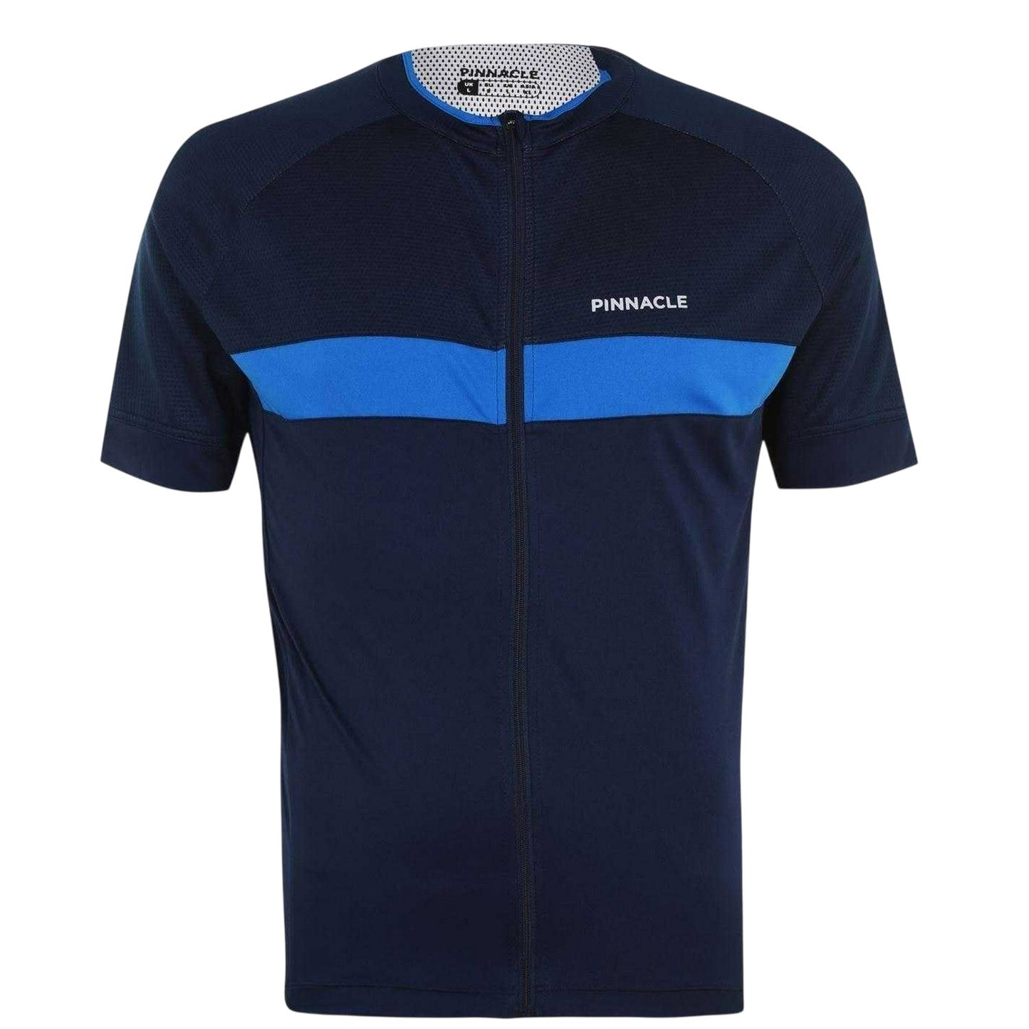 Navy - Front - Pinnacle Mens Race Short-Sleeved Cycling Jersey