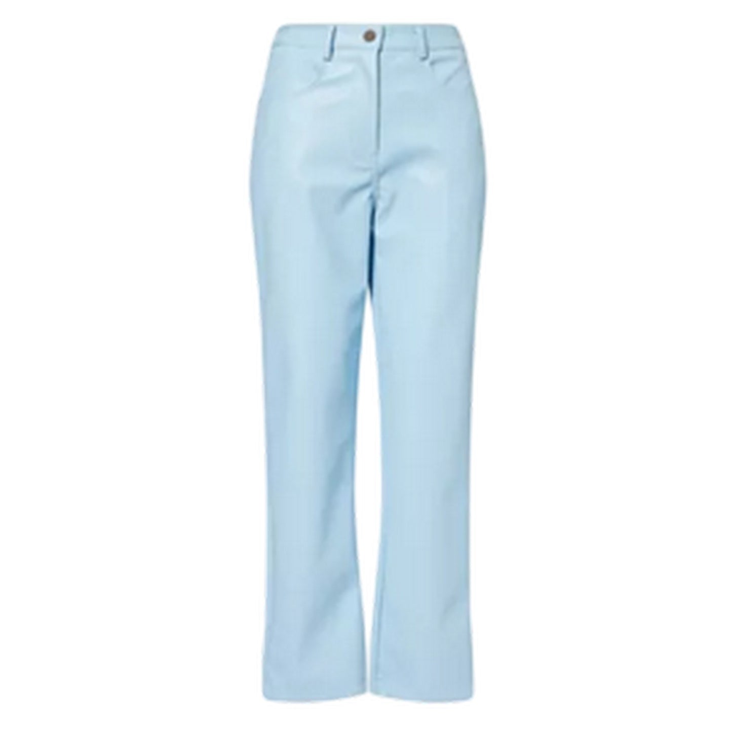 Blue - Front - AmyLynn Womens-Ladies Straight Trousers