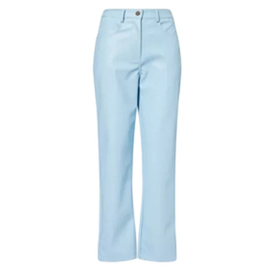 Blue - Front - AmyLynn Womens-Ladies Straight Trousers