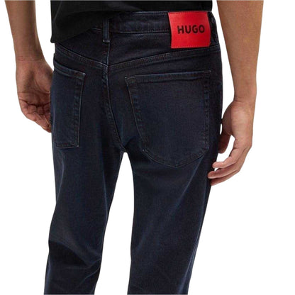 Dark Blue - Lifestyle - Hugo Mens 5 Pockets Tapered Jeans