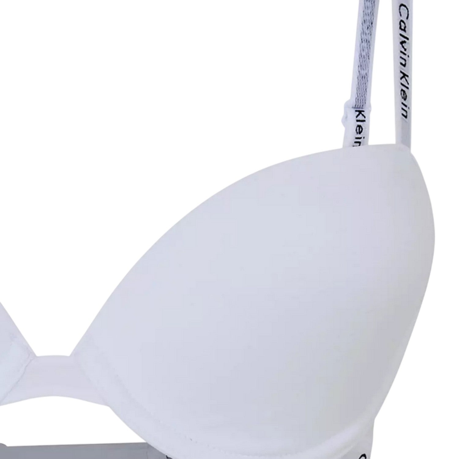 Ivory - Side - Calvin Klein Womens-Ladies Modern Organic Cotton Bra