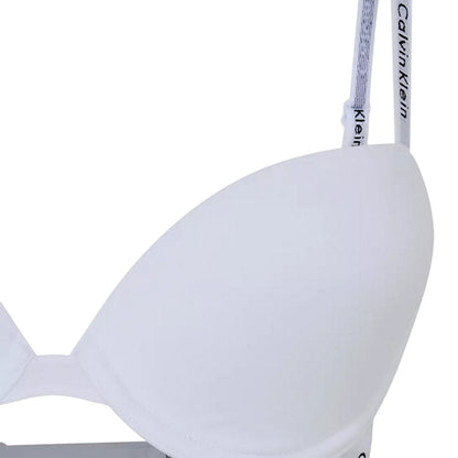 Ivory - Side - Calvin Klein Womens-Ladies Modern Organic Cotton Bra