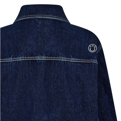 Navy Faded - Lifestyle - Hugo Womens-Ladies Longline Denim Jacket