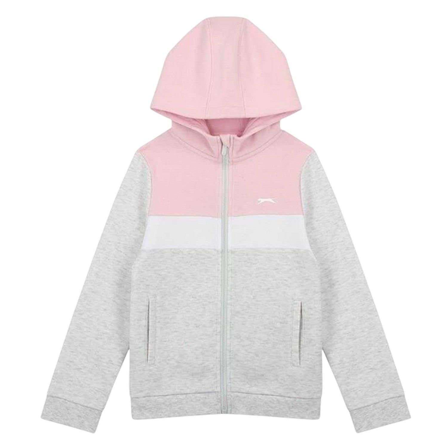 Pink - Back - Slazenger Boys Tracksuit Set