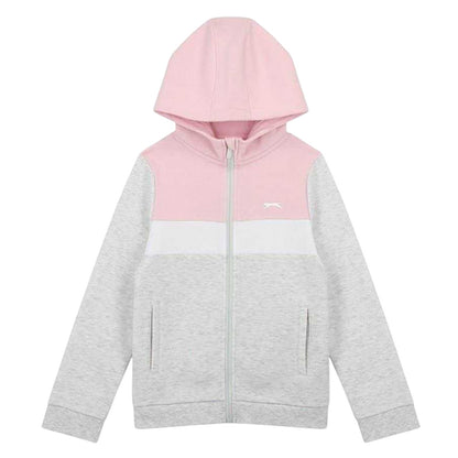 Pink - Back - Slazenger Boys Tracksuit Set
