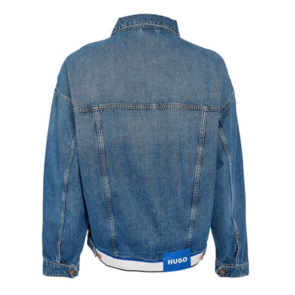 Medium Blue - Back - Hugo Mens Corso Denim Jacket