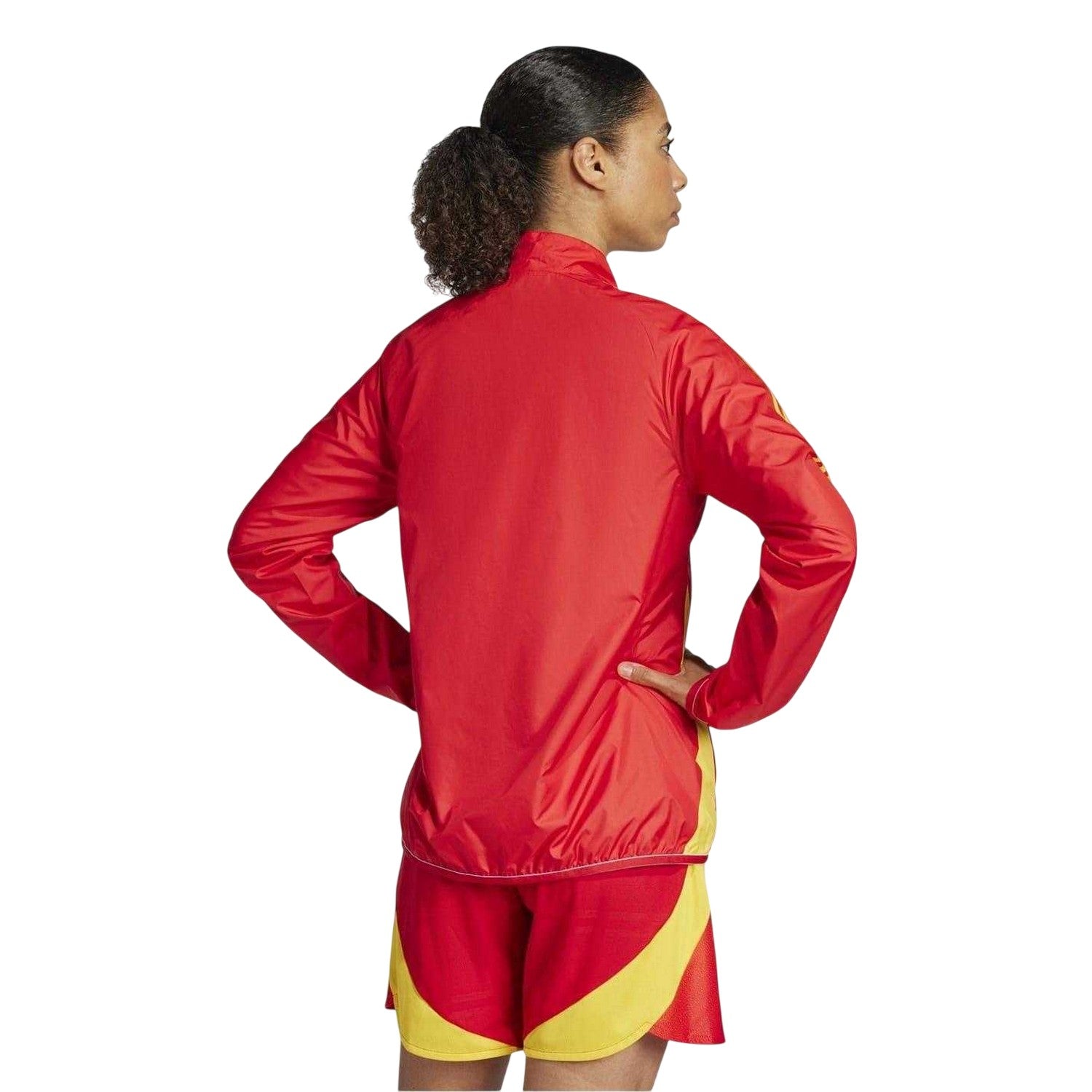 Better Scarlet - Back - Adidas Womens-Ladies Anthem 24-25 Spain Raincoat