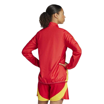 Better Scarlet - Back - Adidas Womens-Ladies Anthem 24-25 Spain Raincoat