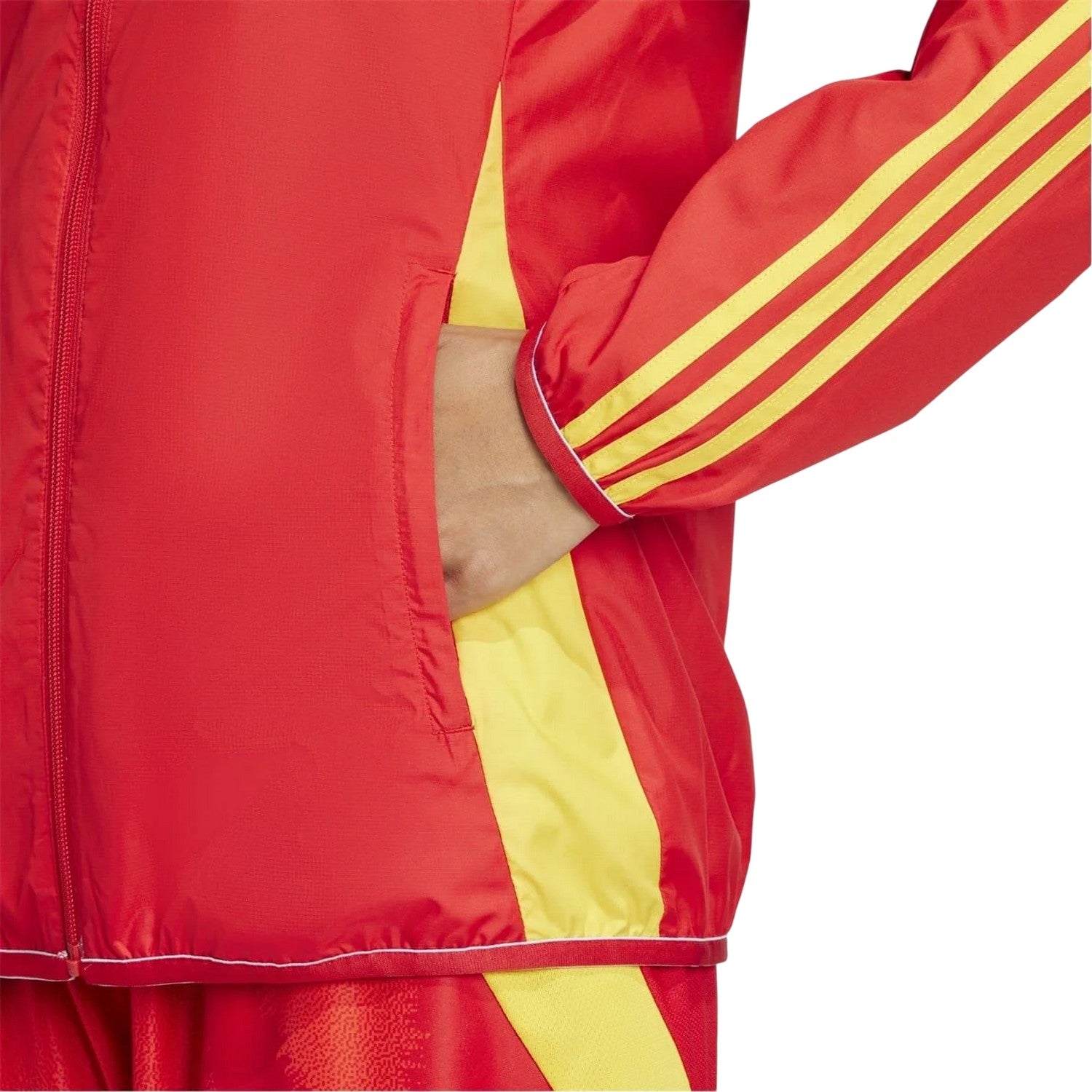 Better Scarlet - Pack Shot - Adidas Womens-Ladies Anthem 24-25 Spain Raincoat