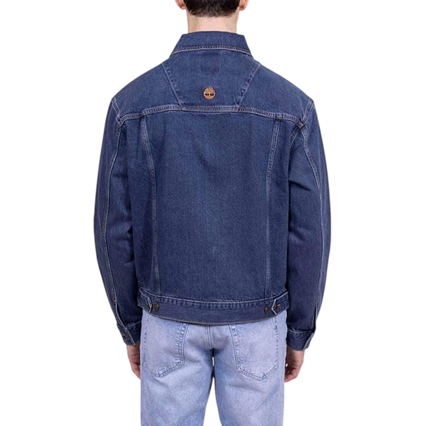 Indigo Blue - Back - Timberland Mens Solid Regular Denim Jacket