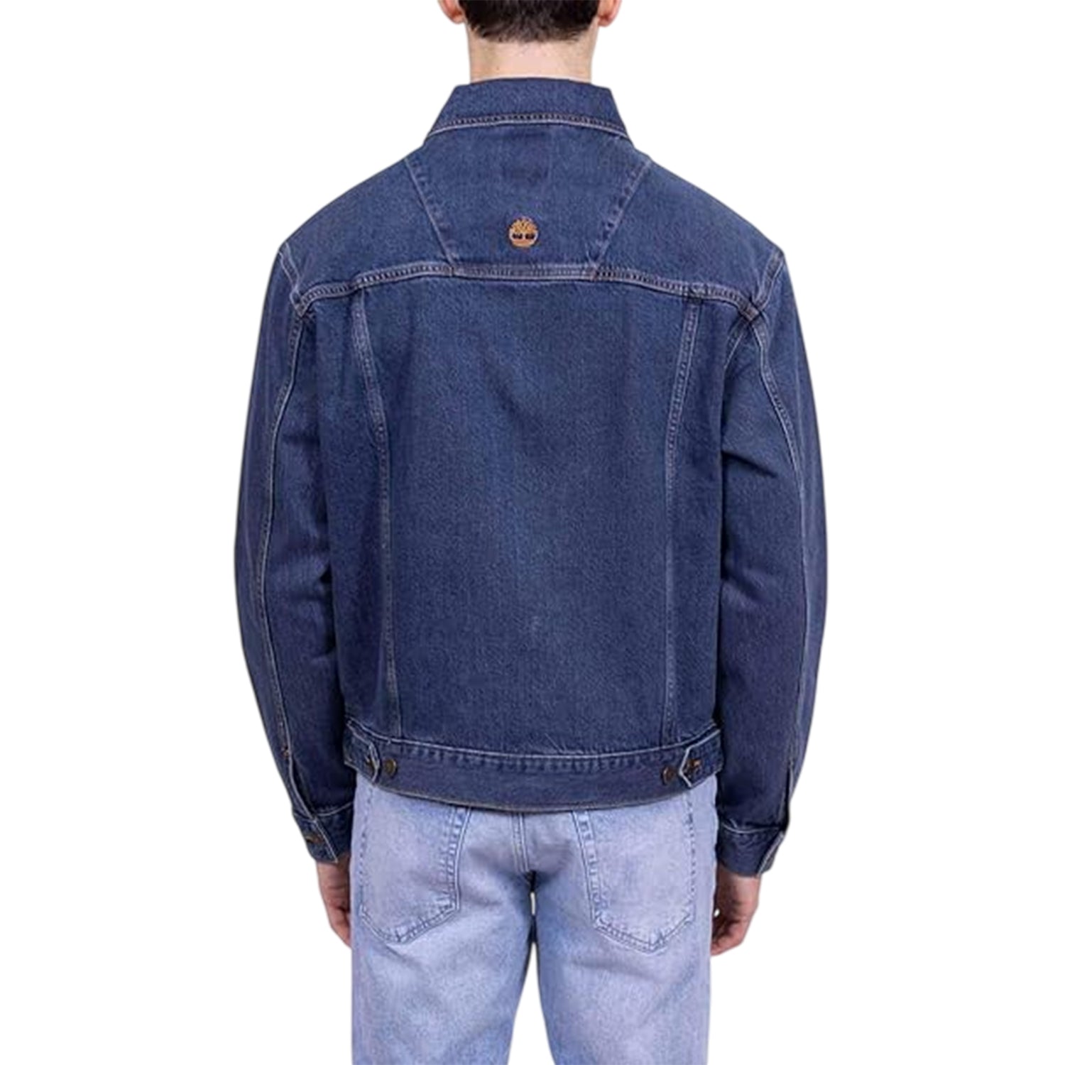 Indigo Blue - Back - Timberland Mens Solid Regular Denim Jacket