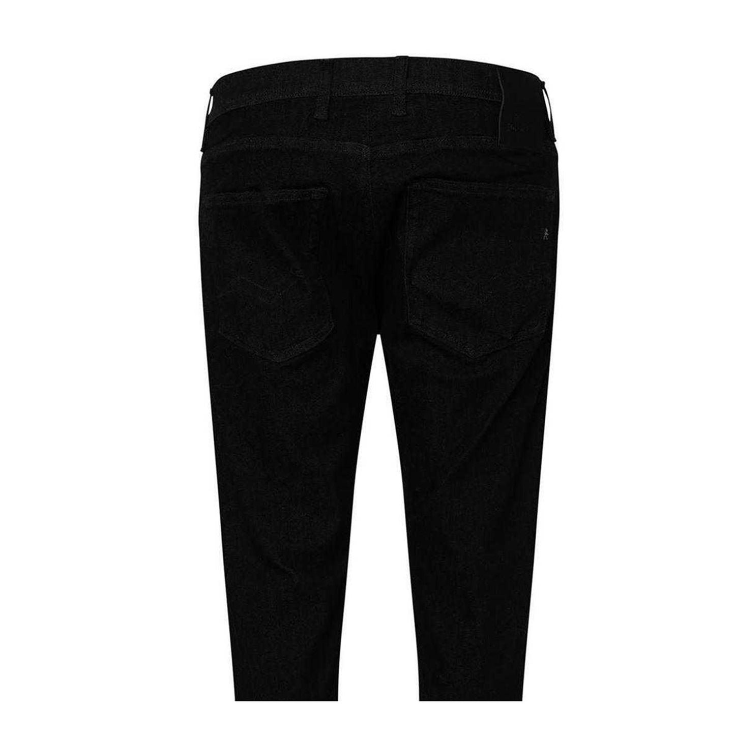 Blue - Side - Replay Mens Cotton Straight Jeans