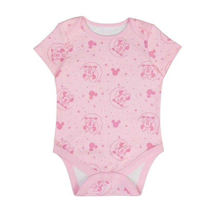Pink - Back - Disney Baby Minnie Mouse Bodysuit (Pack of 5)