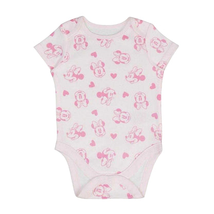 Pink - Side - Disney Baby Minnie Mouse Bodysuit (Pack of 5)