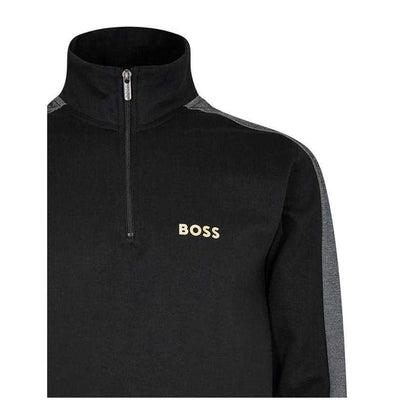 Black-Gold - Side - Boss Mens Regular Track Jacket