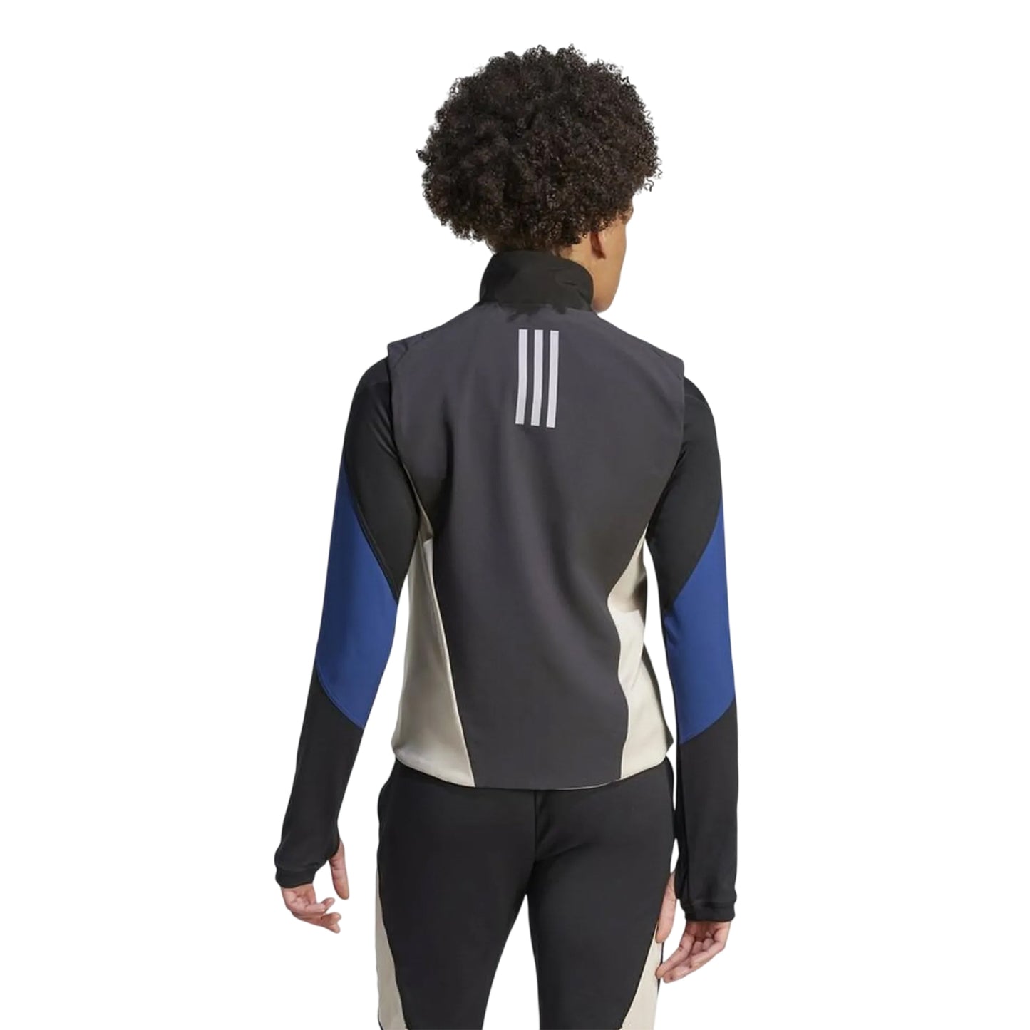 Black - Back - Adidas Womens-Ladies Tiro 23 Windproof Gilet