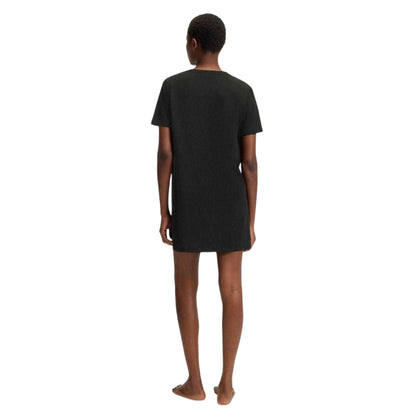 Black - Back - Boss Womens-Ladies Cotton Nightdress