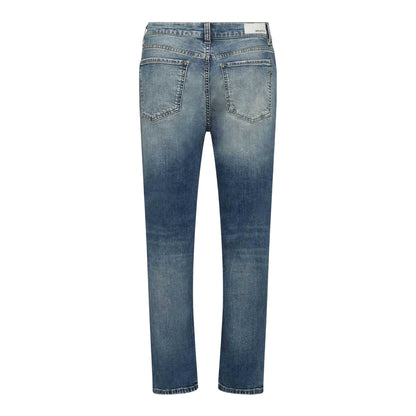 Blue - Back - Replay Womens-Ladies Straight Leg Jeans