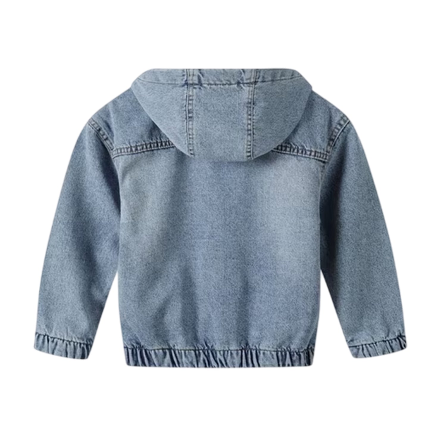 Blue Denim Stonewash - Back - Minoti Boys Denim Jacket