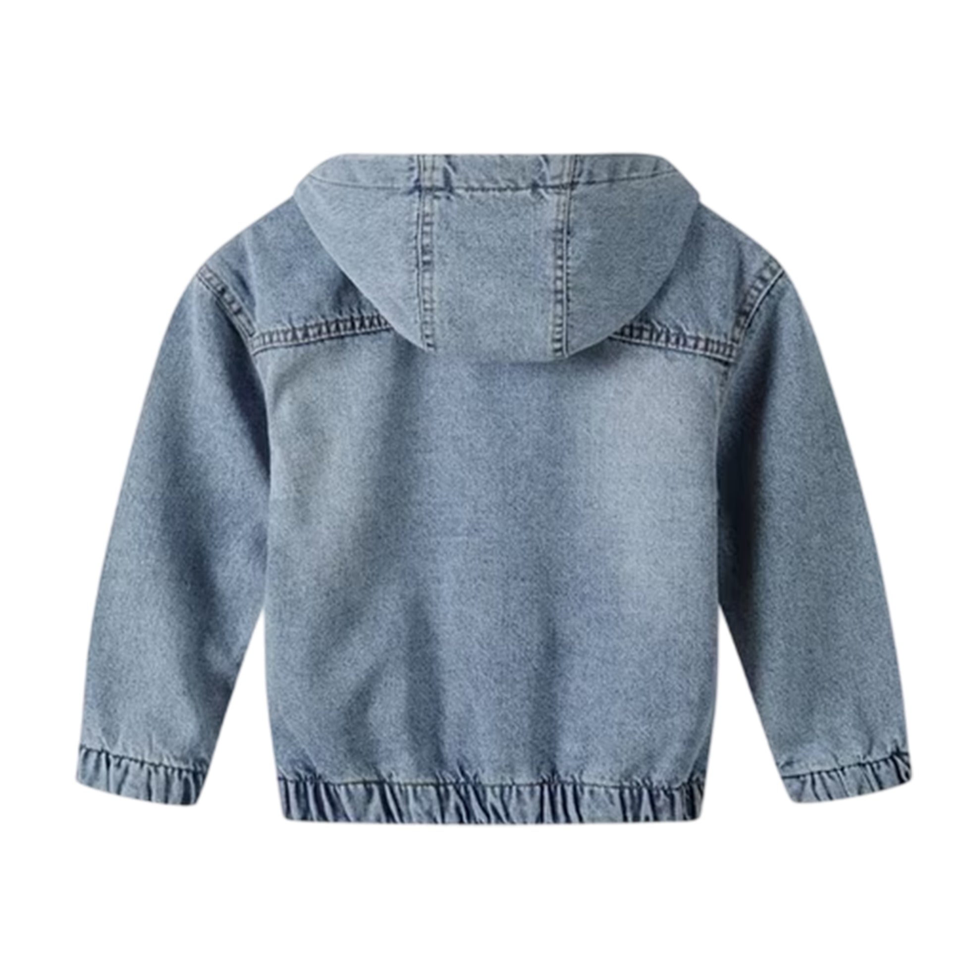 Blue Denim Stonewash - Back - Minoti Boys Denim Jacket