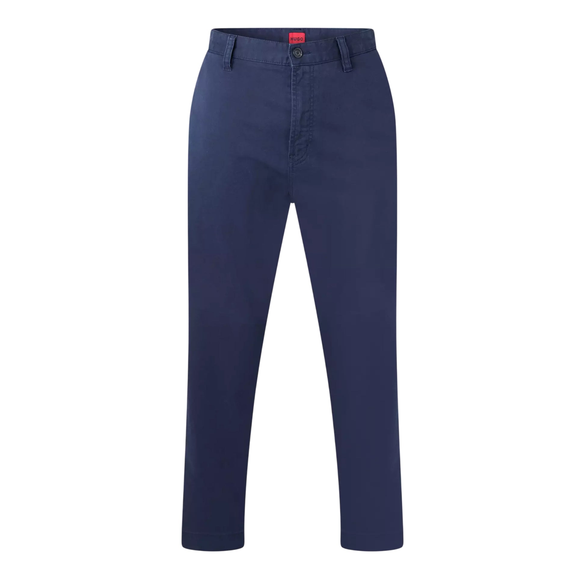 Dark Blue - Front - Hugo Mens Zeebo Straight Leg Chinos