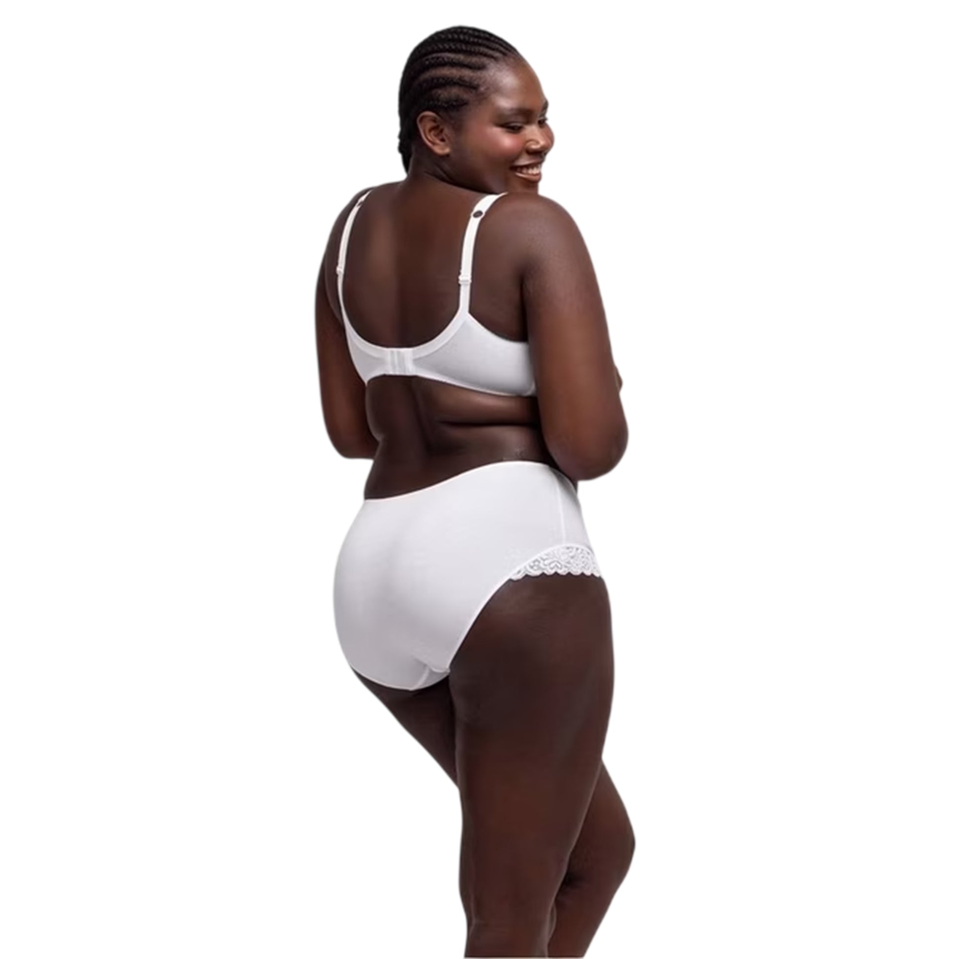 White - Back - Dorina Womens-Ladies Cotton Bra