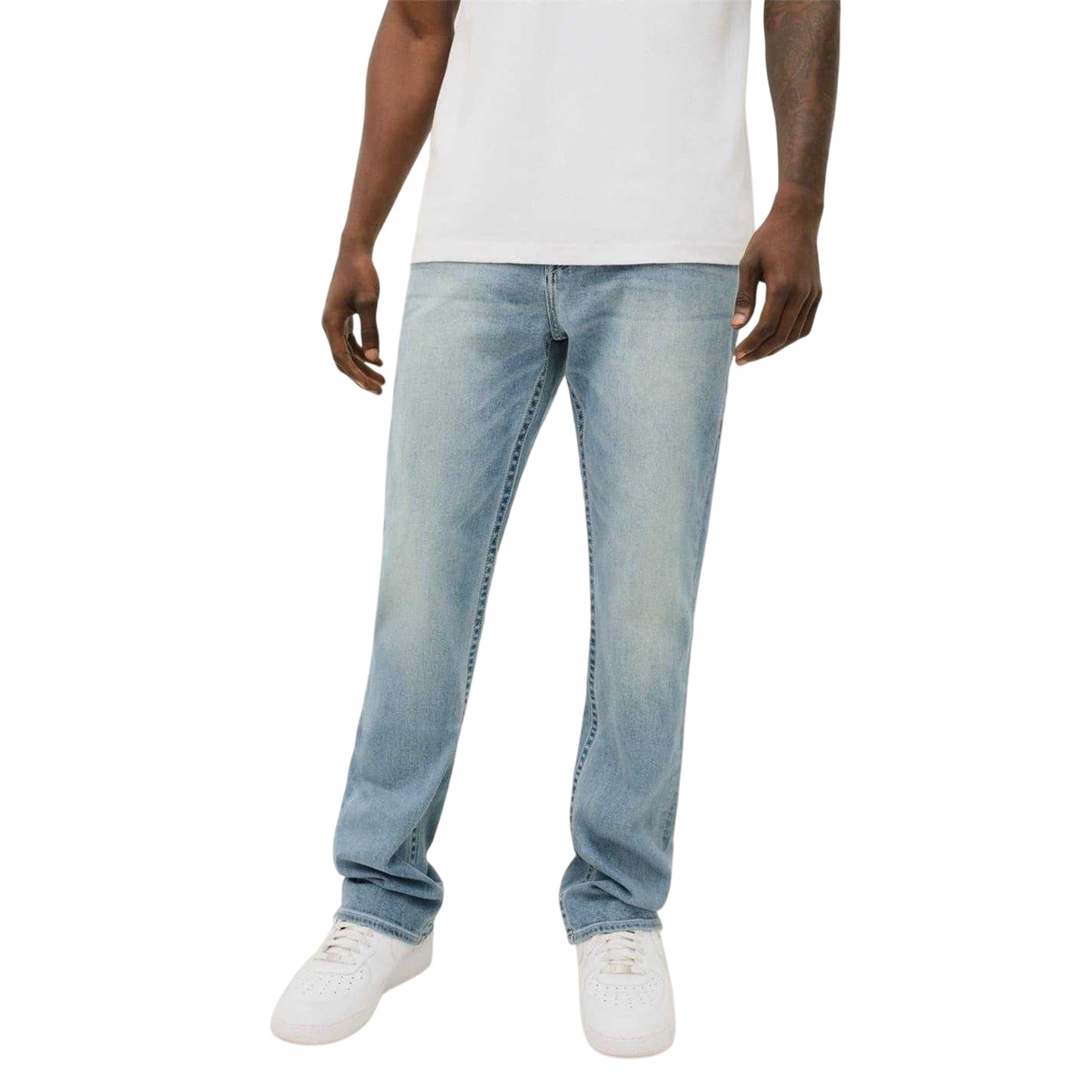 Blue - Front - True Religion Mens Denim Straight Jeans