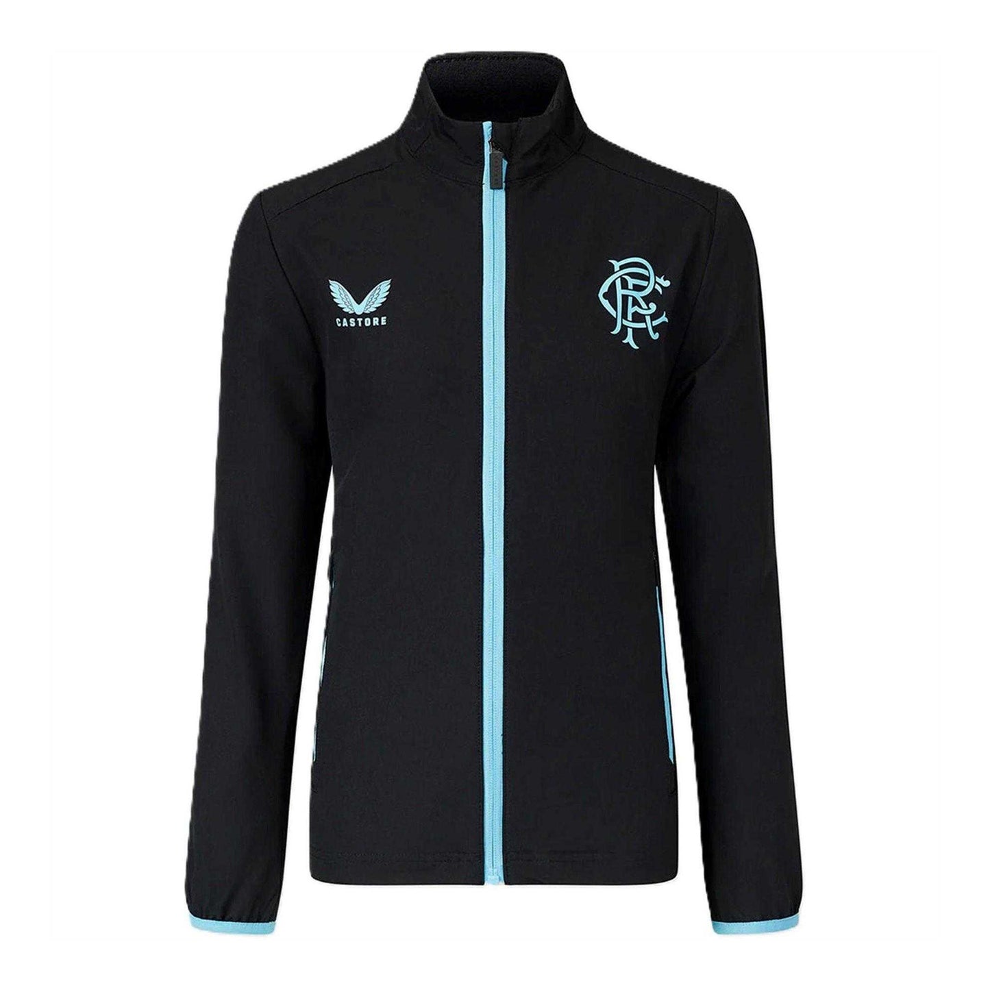 Brilliant White - Front - Castore Womens-Ladies Rangers FC Travel Jacket