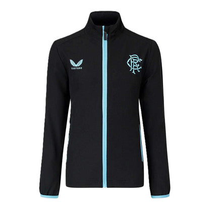 Brilliant White - Front - Castore Womens-Ladies Rangers FC Travel Jacket