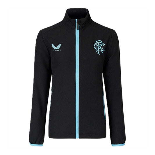 Brilliant White - Front - Castore Womens-Ladies Rangers FC Travel Jacket