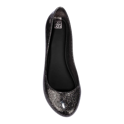 Black - Lifestyle - Zaxy Womens-Ladies Glitter Ballet Flats