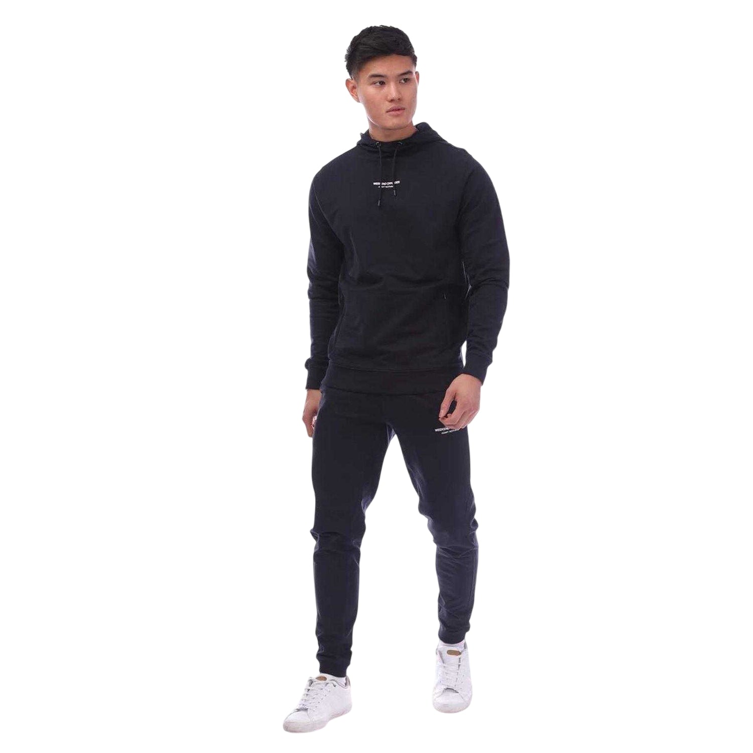 Navy - Front - Weekend Offender Mens Eclipse Tracksuit Set
