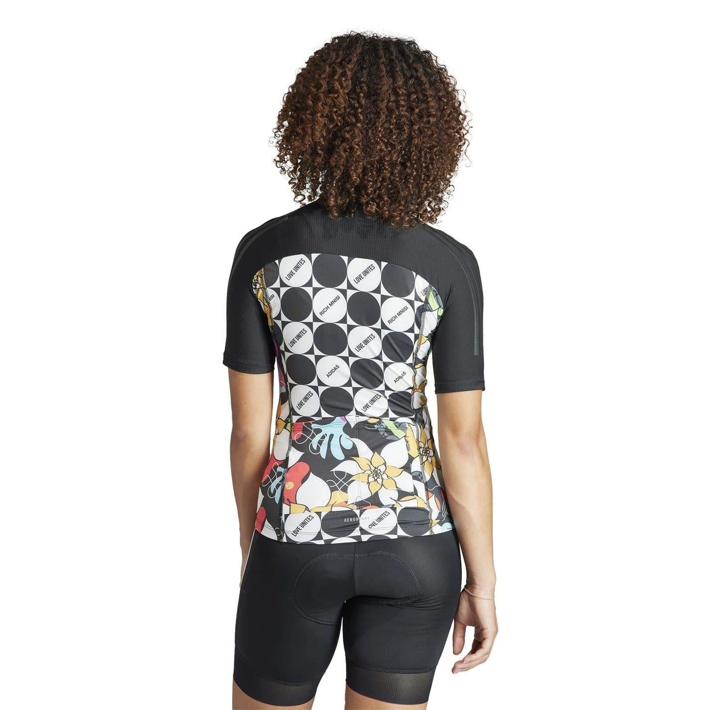 Black - Back - Adidas Womens-Ladies Pride Cycling Jersey