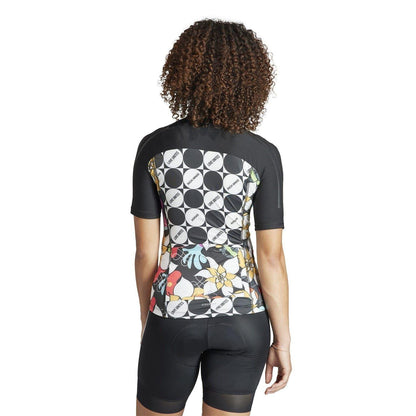 Black - Back - Adidas Womens-Ladies Pride Cycling Jersey