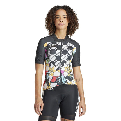 Black - Side - Adidas Womens-Ladies Pride Cycling Jersey