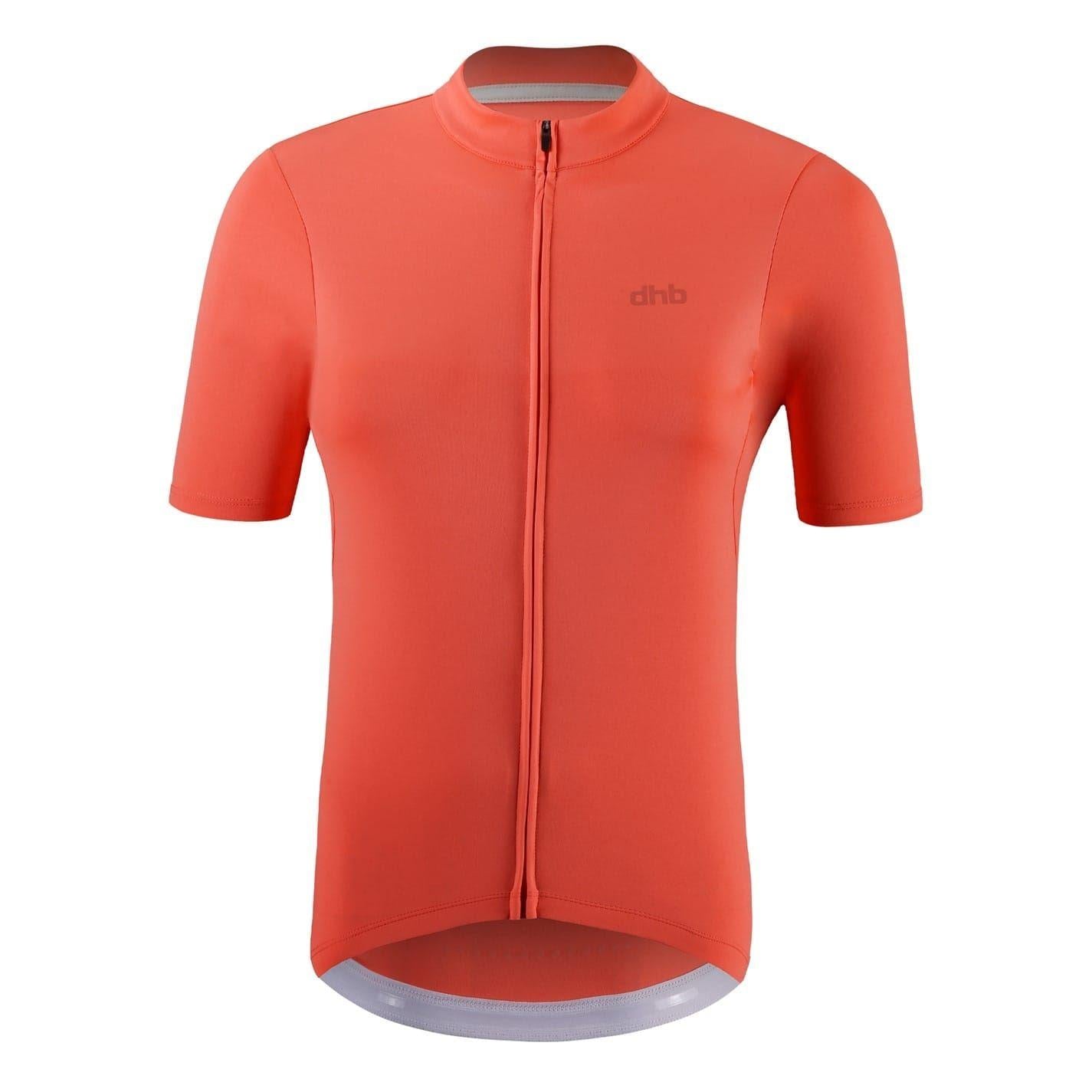 Hot Coral - Front - dhb Womens-Ladies Moda 2.0 Short-Sleeved Cycling Jersey