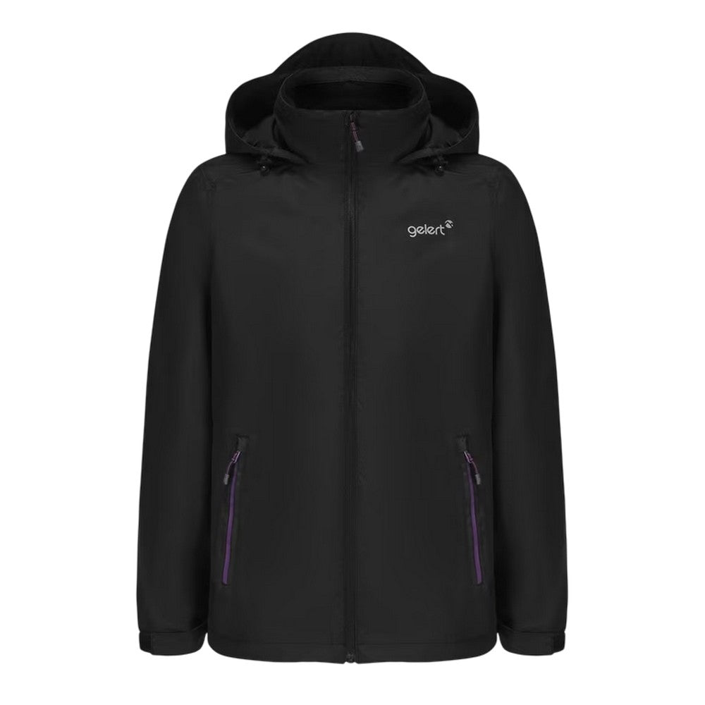 Black-Purple - Front - Gelert Womens-Ladies Horizon Waterproof Jacket