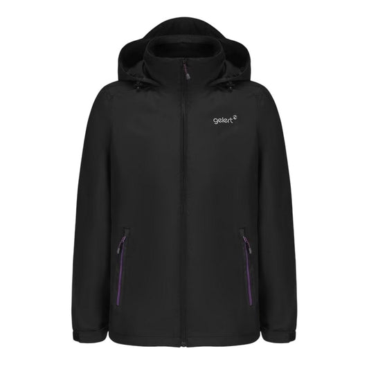 Black-Purple - Front - Gelert Womens-Ladies Horizon Waterproof Jacket