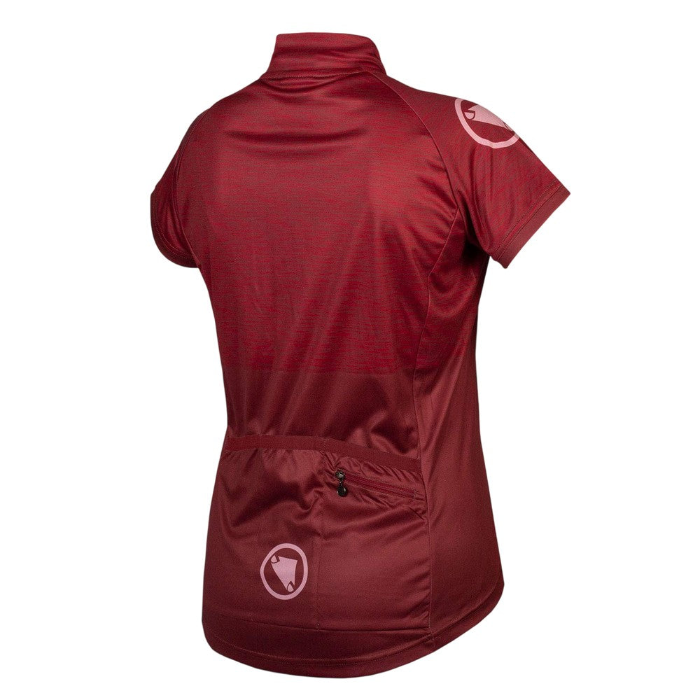 Cocoa - Back - Endura Womens-Ladies Hummvee Ray II Short-Sleeved Cycling Jersey
