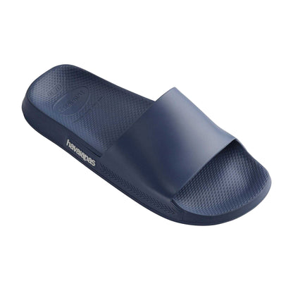 Blue - Back - Havaianas Mens Plain Open Toe Slide