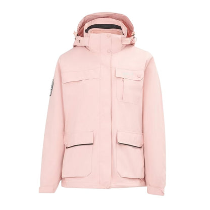 Pink - Front - Gelert Womens-Ladies Windproof 3 in 1 Waterproof Jacket